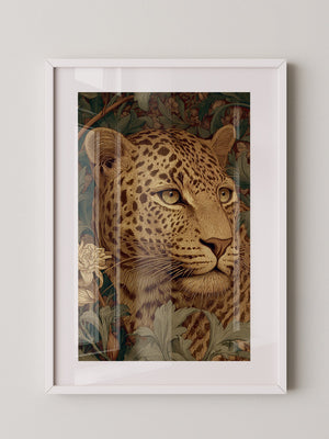 Leopardenkopf Dschungelgrafik
