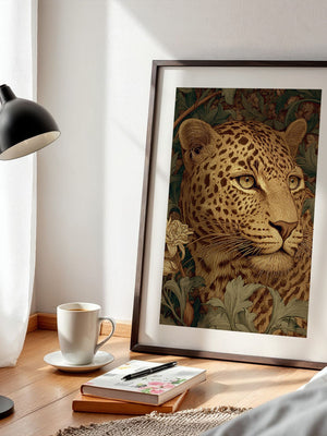 Leopardenkopf Dschungelgrafik