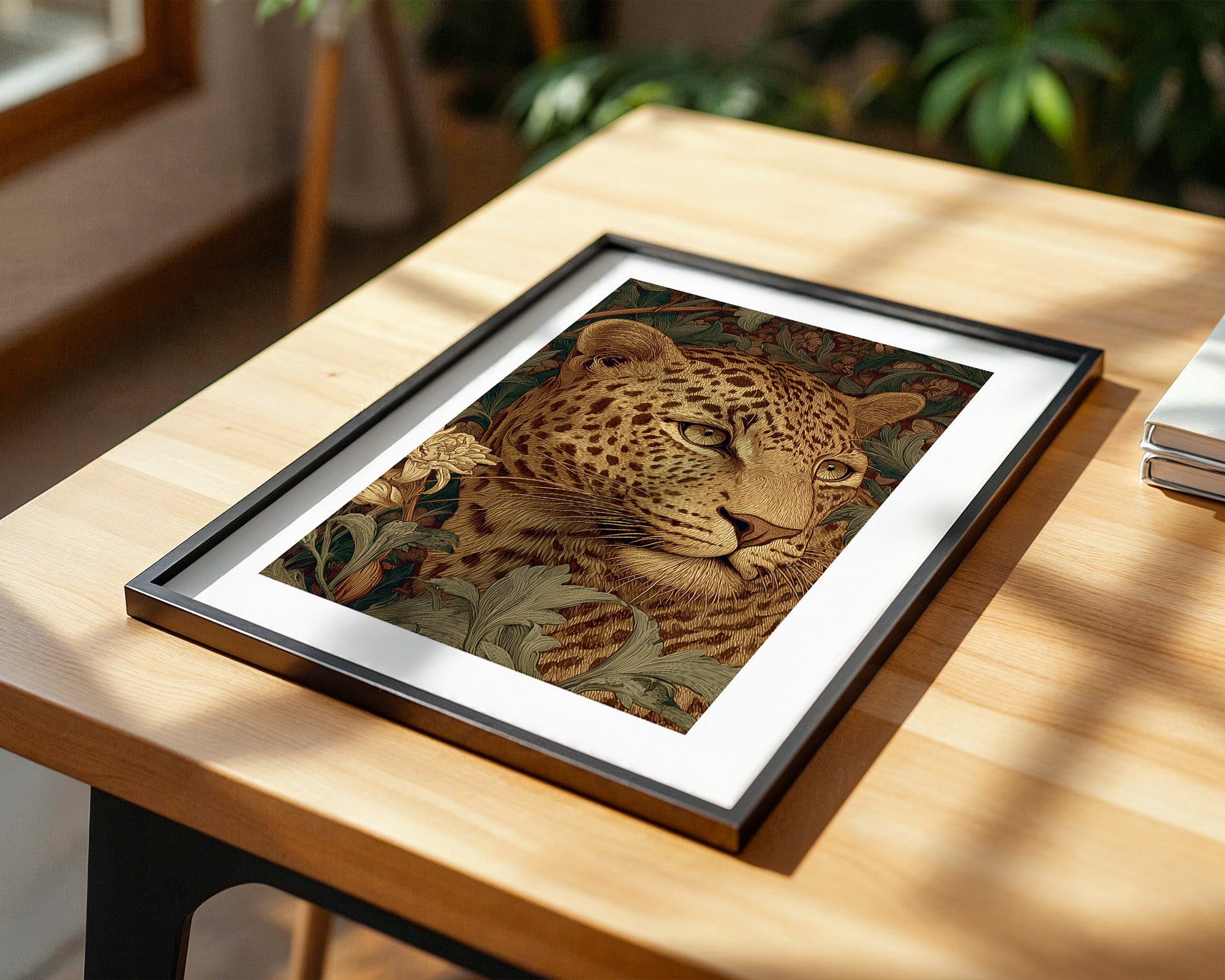 Leopardenkopf Dschungelgrafik