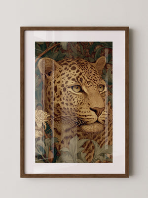 Leopardenkopf Dschungelgrafik