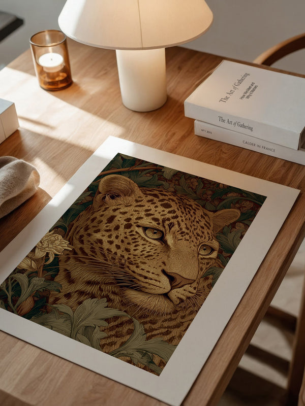 Leopardenkopf Dschungelgrafik