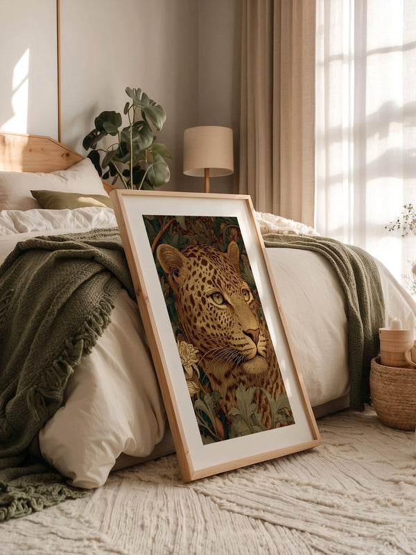 Leopardenkopf Dschungelgrafik