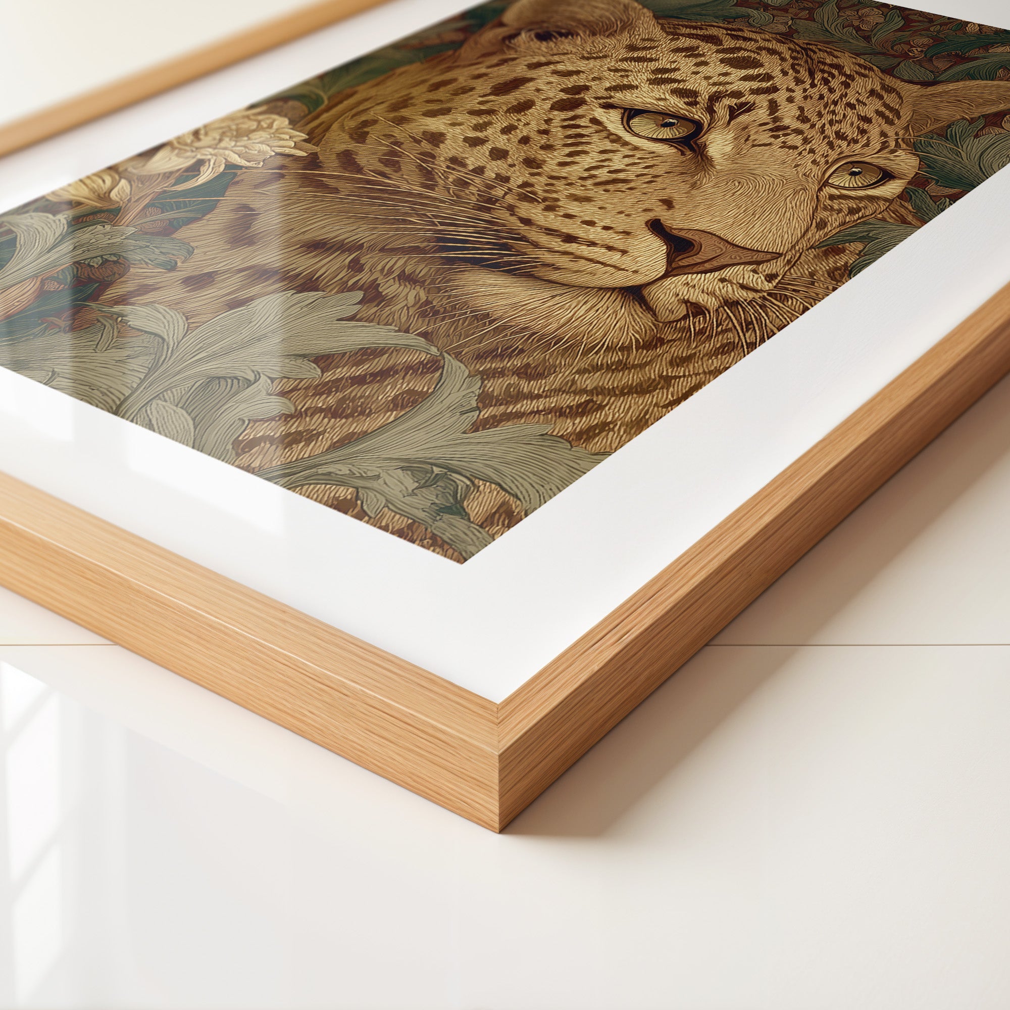 Leopardenkopf Dschungelgrafik