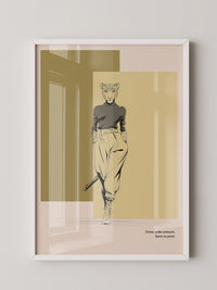 Gepardenmensch Geometrisch Chic