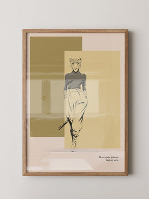 Gepardenmensch Geometrisch Chic