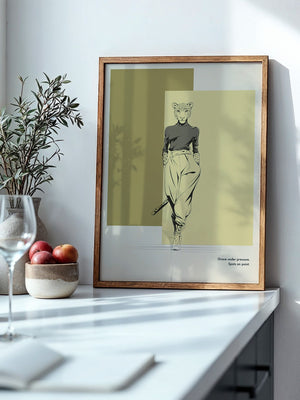 Gepardenmensch Geometrisch Chic