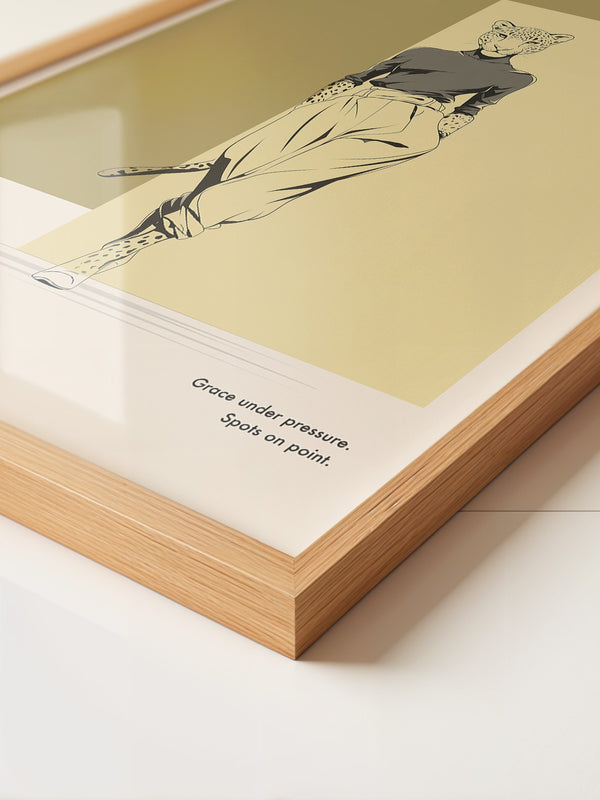 Gepardenmensch Geometrisch Chic