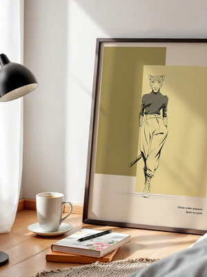 Gepardenmensch Geometrisch Chic