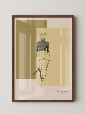 Gepardenmensch Geometrisch Chic