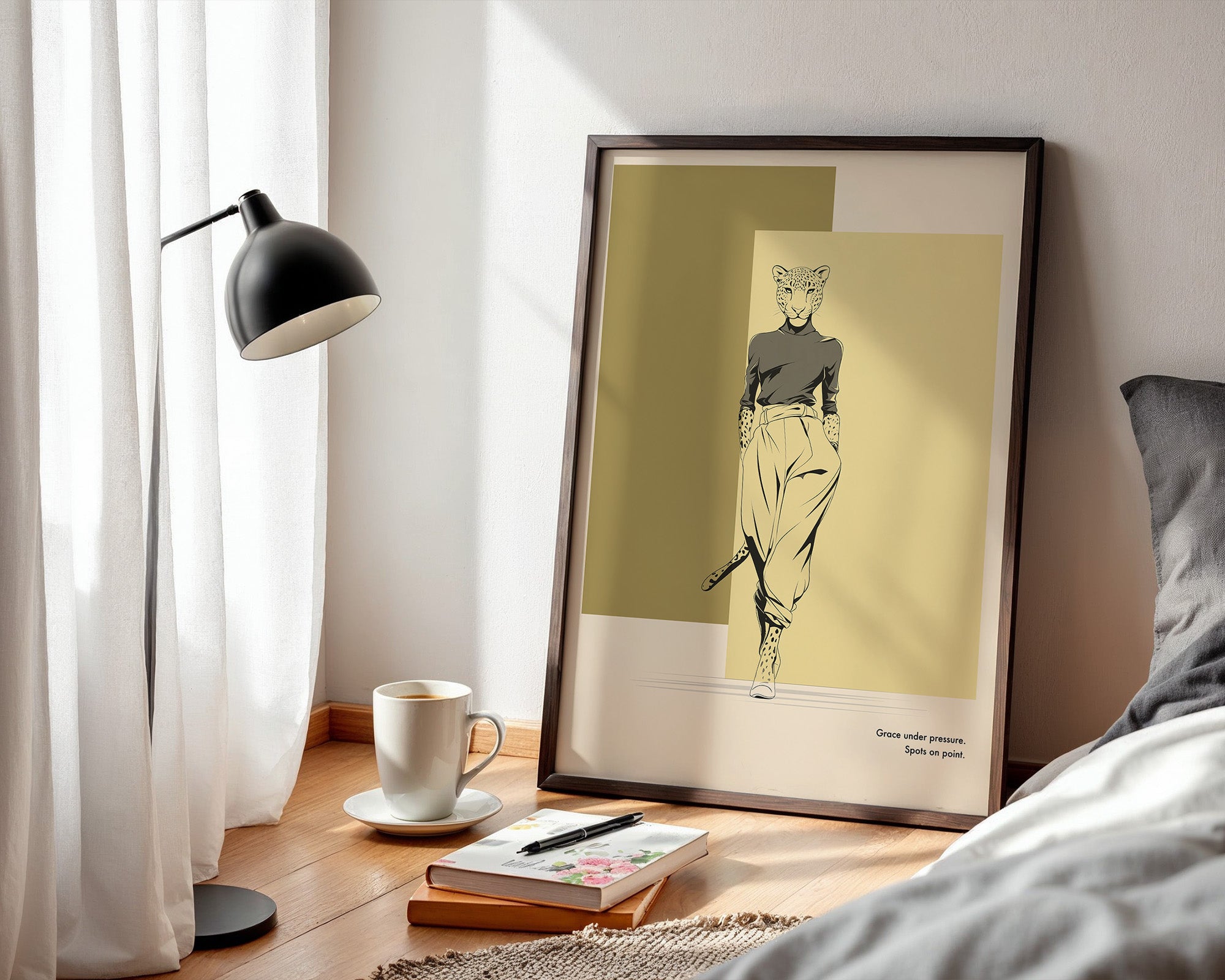 Gepardenmensch Geometrisch Chic