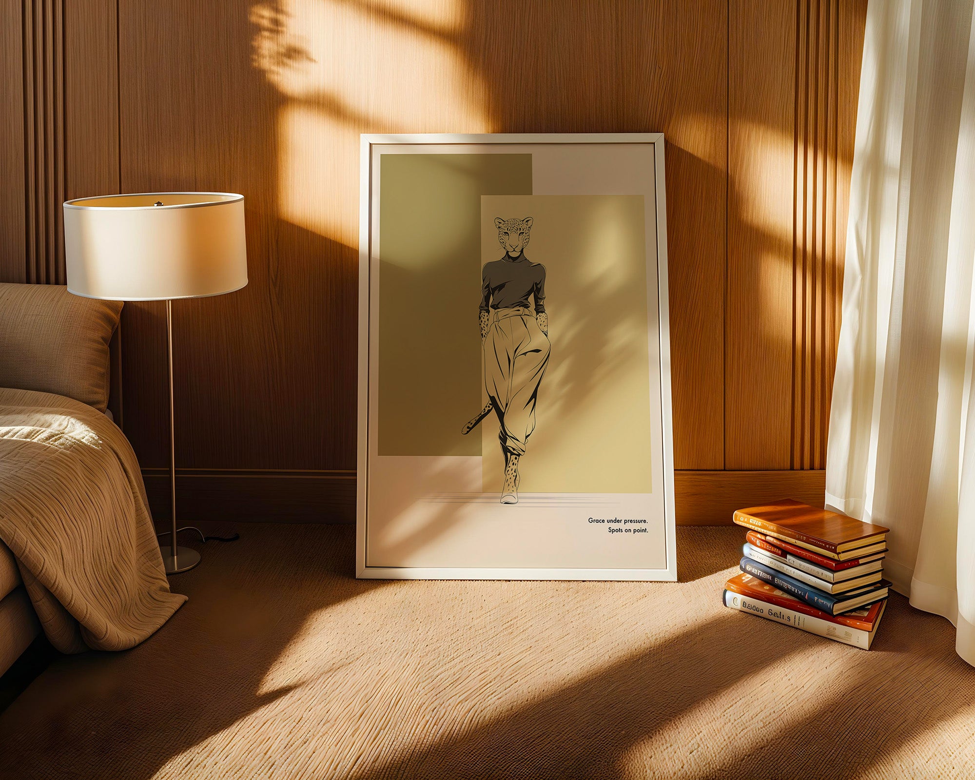 Gepardenmensch Geometrisch Chic