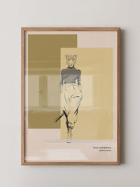 Gepardenmensch Geometrisch Chic