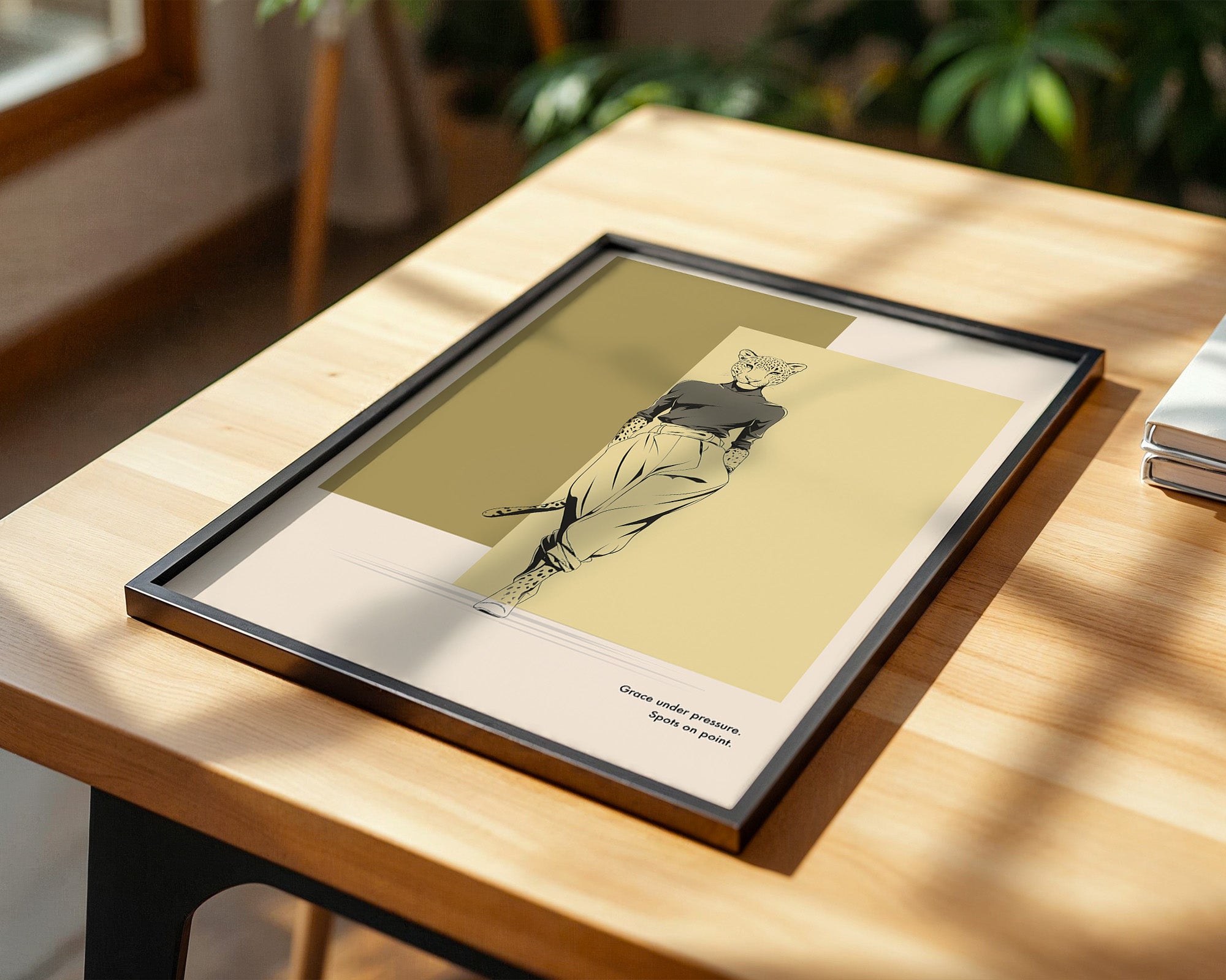 Gepardenmensch Geometrisch Chic