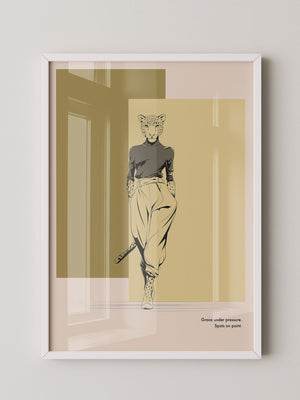 Gepardenmensch Geometrisch Chic