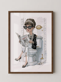 Modeikone Karikatur elegant