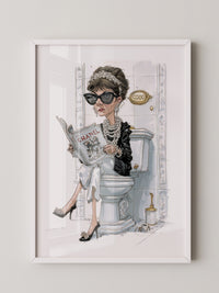 Modeikone Karikatur elegant