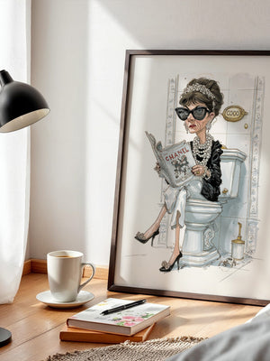 Modeikone Karikatur elegant