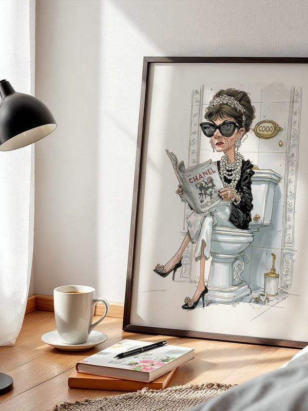 Modeikone Karikatur elegant