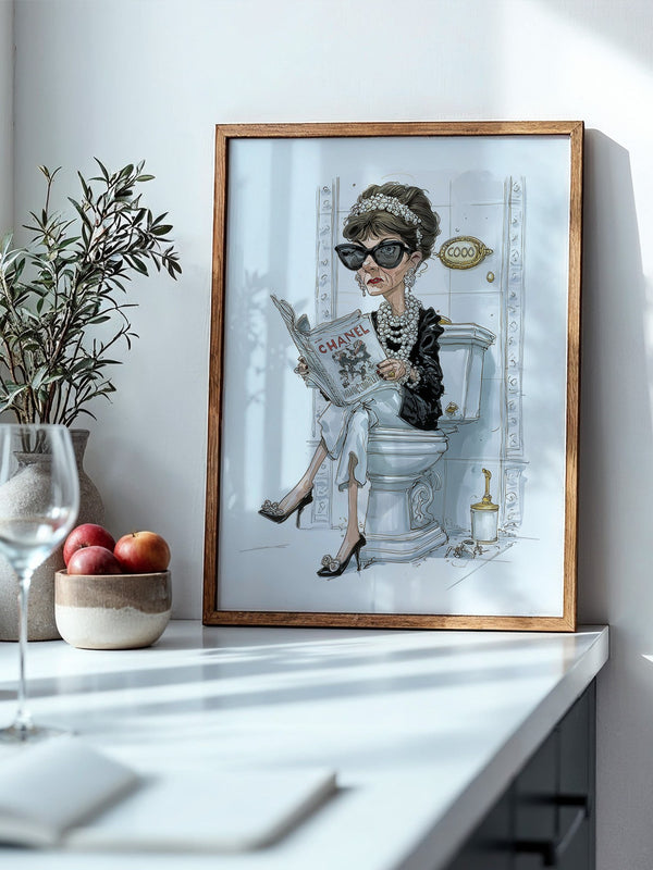 Modeikone Karikatur elegant