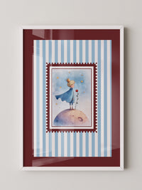 Kleiner Prinz Aquarell Traumwelt
