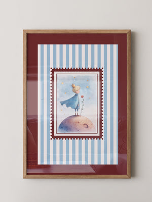 Kleiner Prinz Aquarell Traumwelt