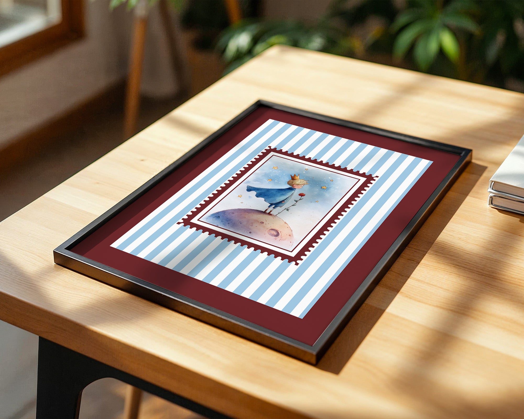 Kleiner Prinz Aquarell Traumwelt