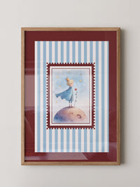Kleiner Prinz Aquarell Traumwelt