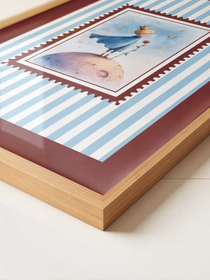 Kleiner Prinz Aquarell Traumwelt