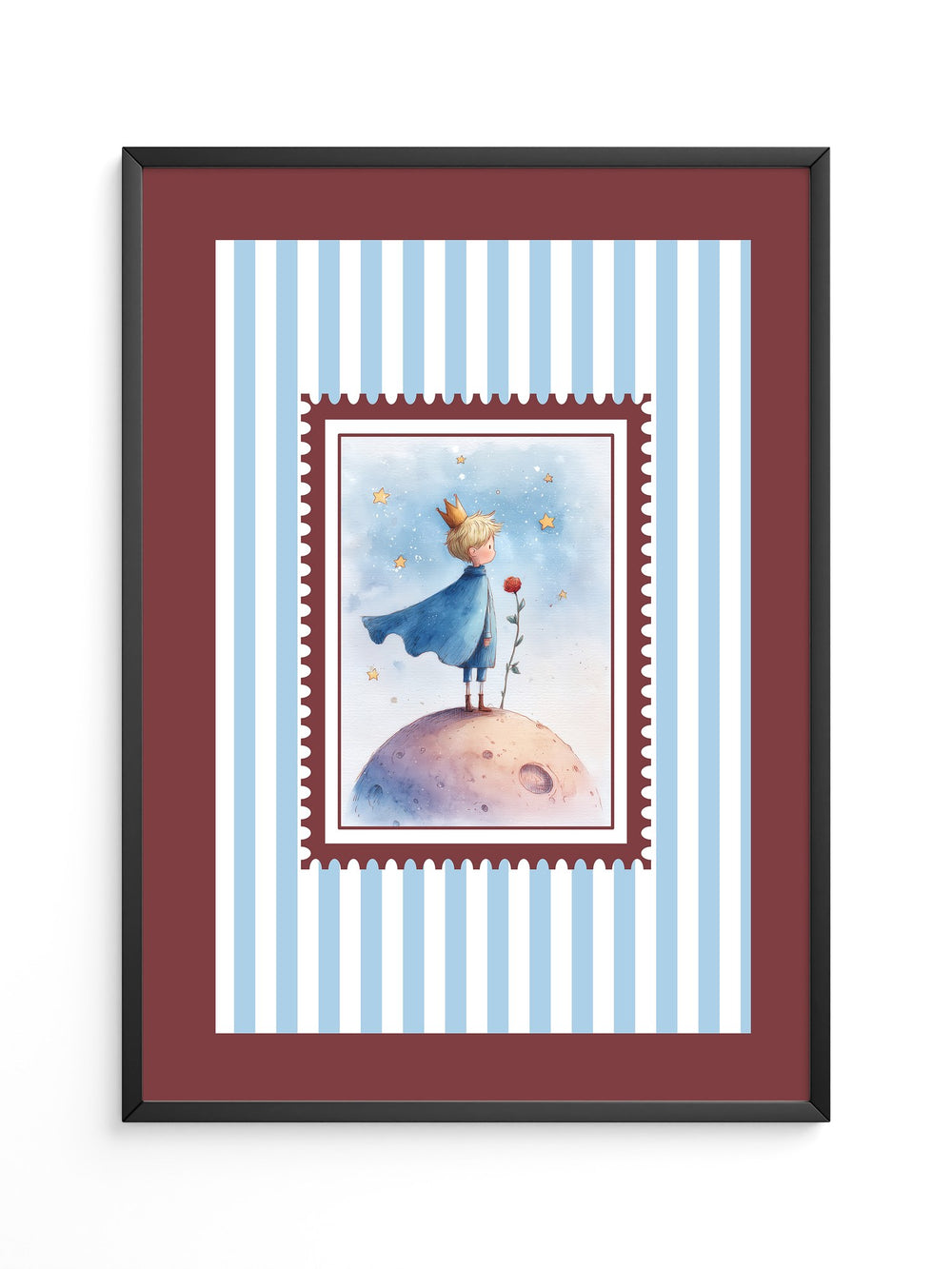 Kleiner Prinz Aquarell Traumwelt
