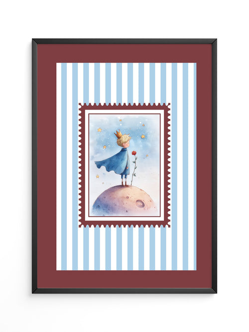 Kleiner Prinz Aquarell Traumwelt