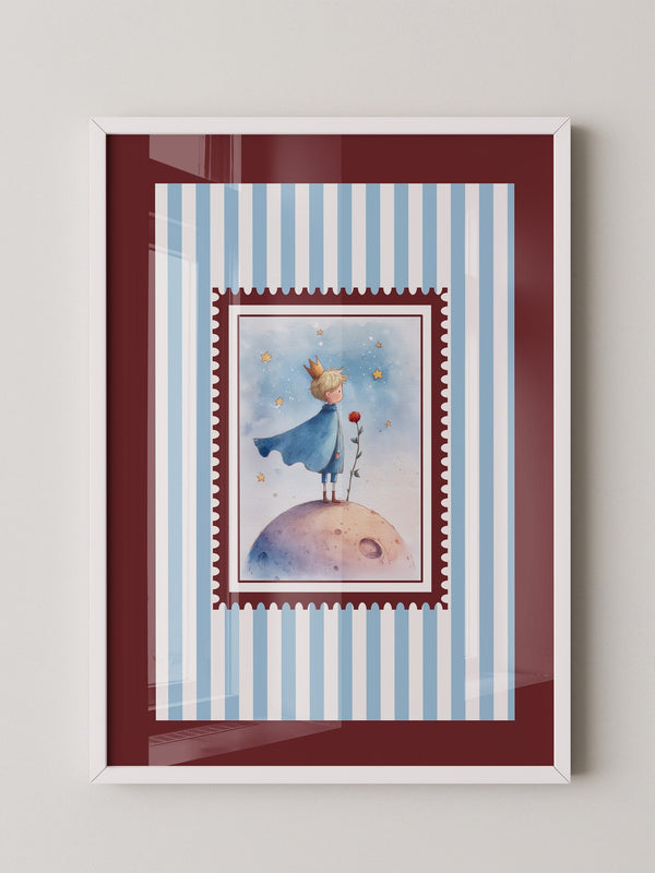 Kleiner Prinz Aquarell Traumwelt