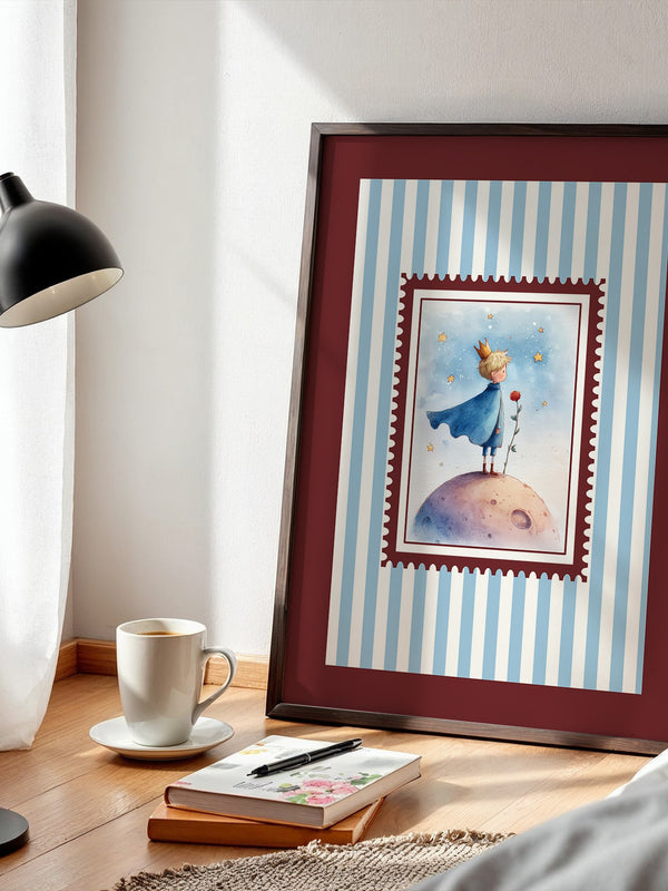 Kleiner Prinz Aquarell Traumwelt