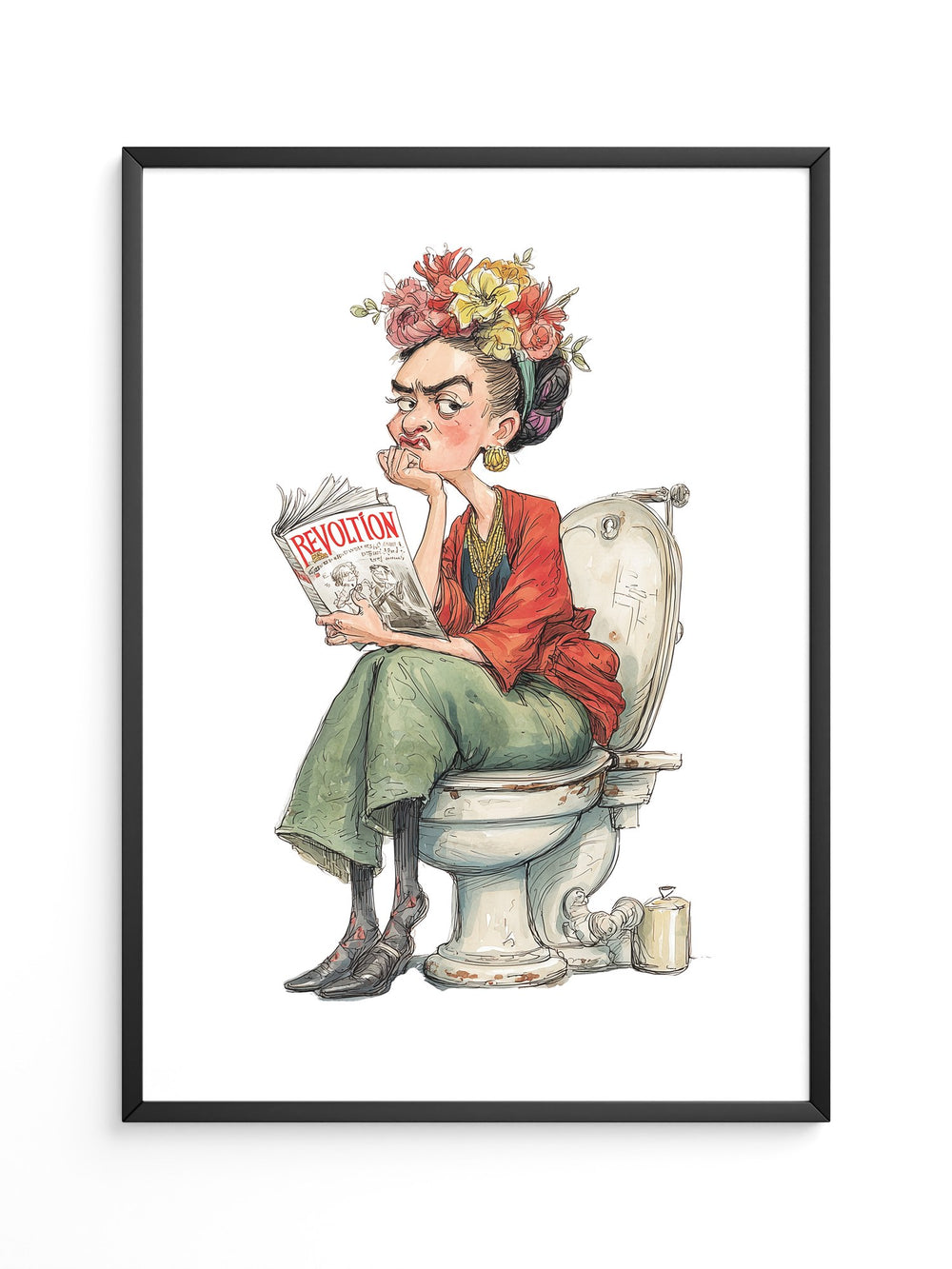 Revolution Magazin Karikatur Blumen