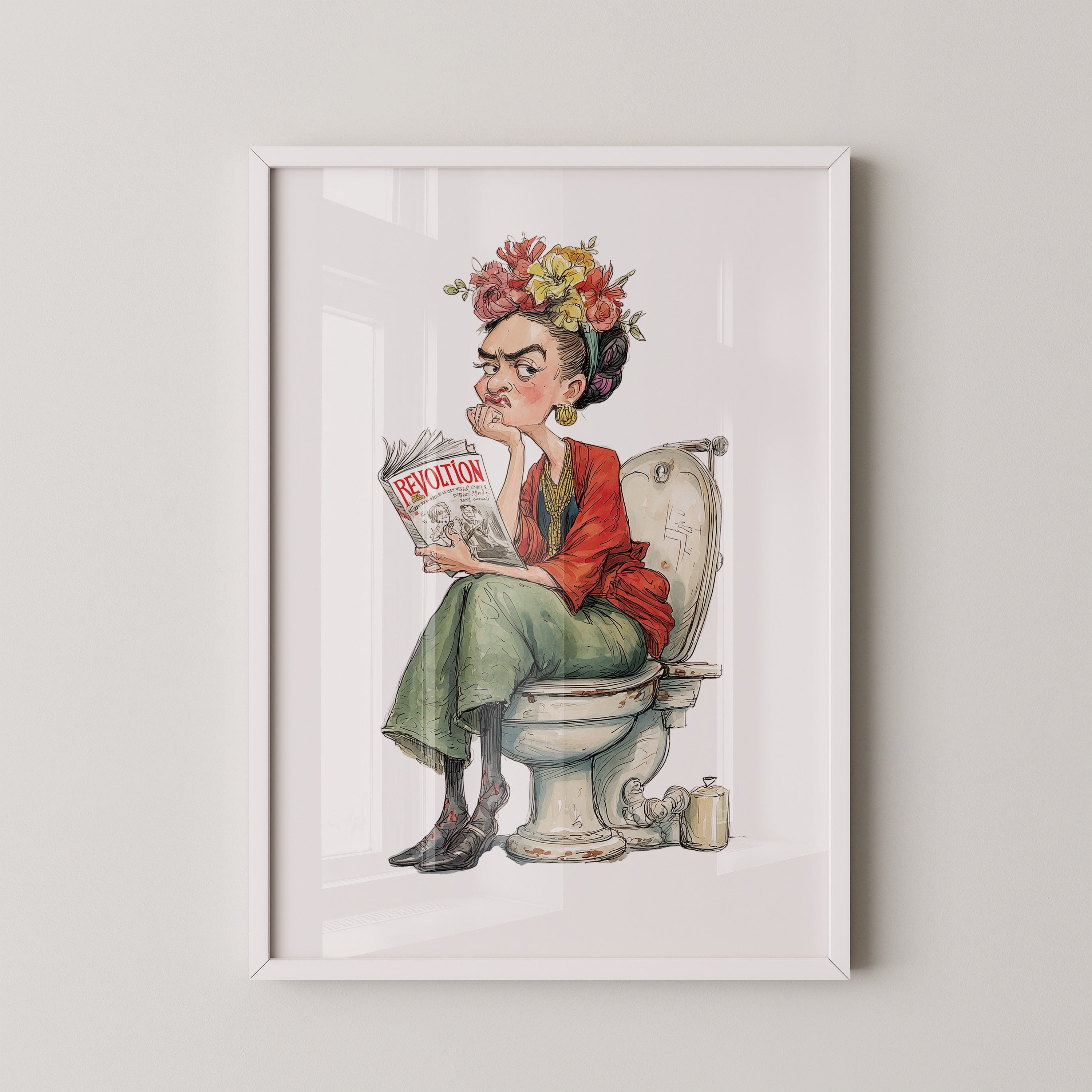 Revolution Magazin Karikatur Blumen