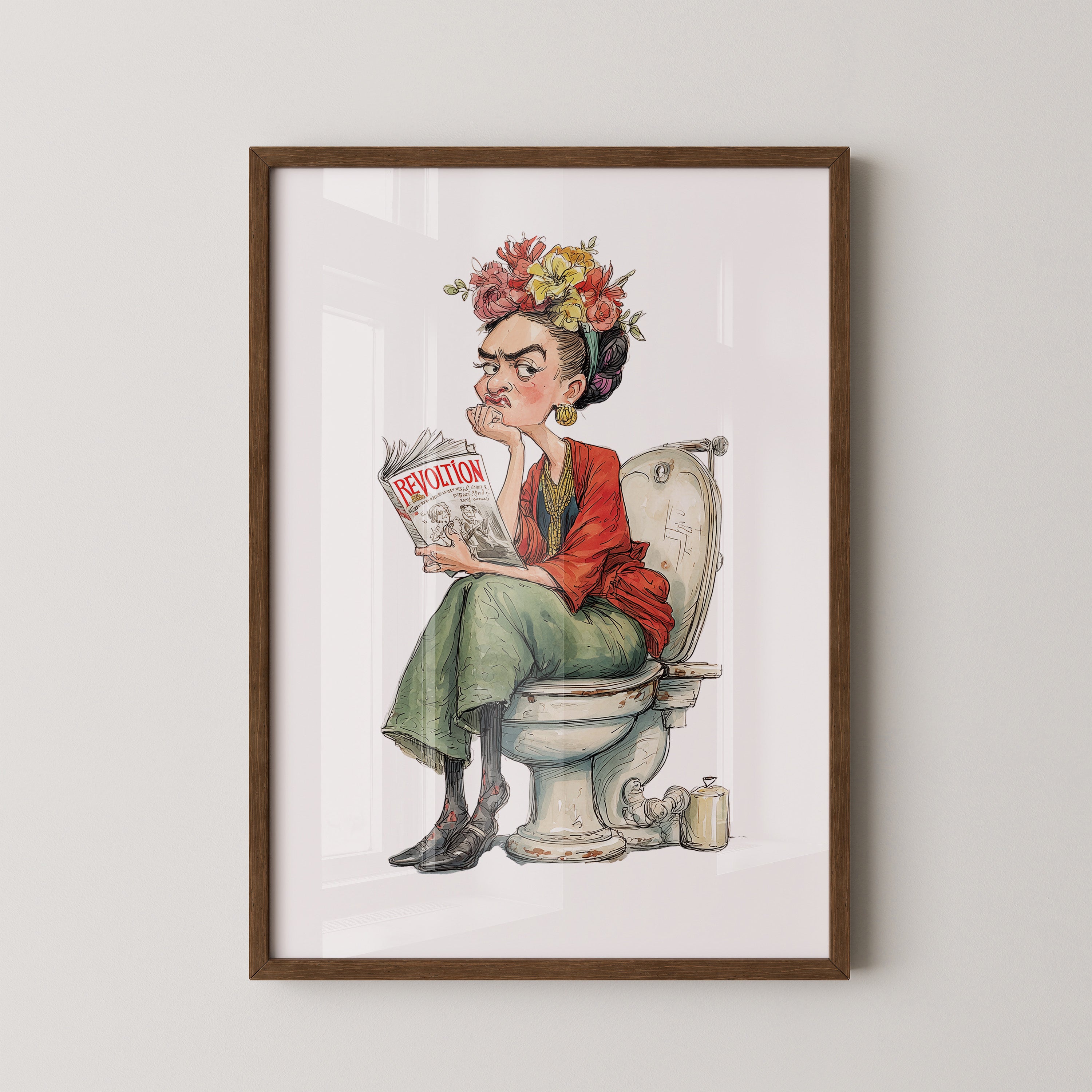 Revolution Magazin Karikatur Blumen