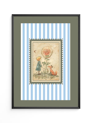 Kleiner Prinz Illustration Vintage