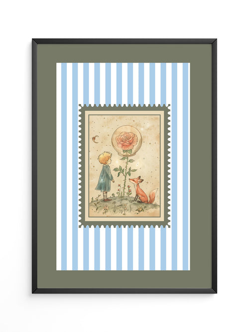 Kleiner Prinz Illustration Vintage