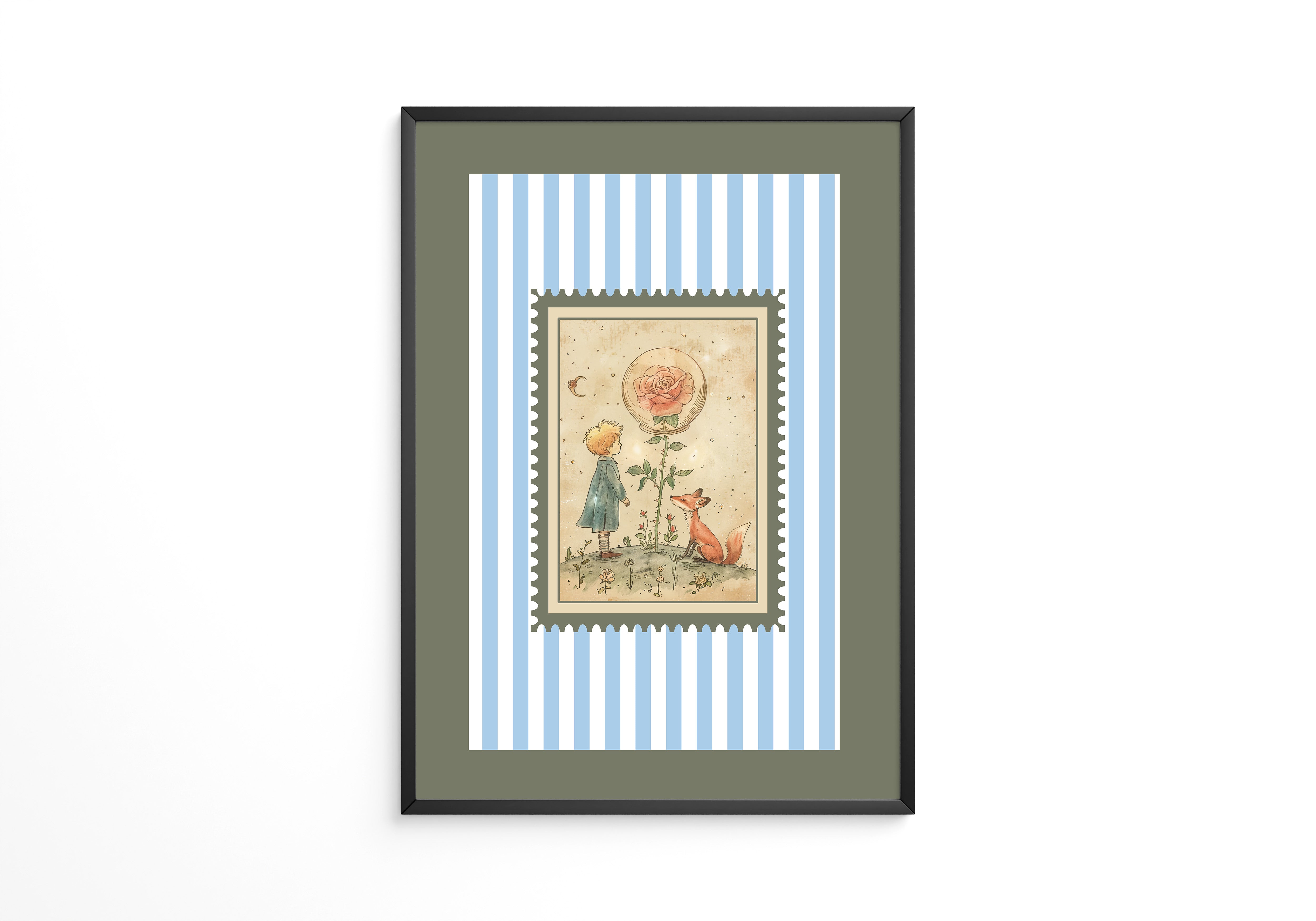 Kleiner Prinz Illustration Vintage