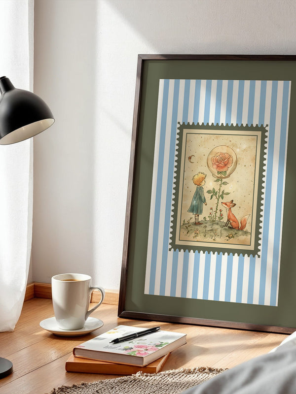 Kleiner Prinz Illustration Vintage