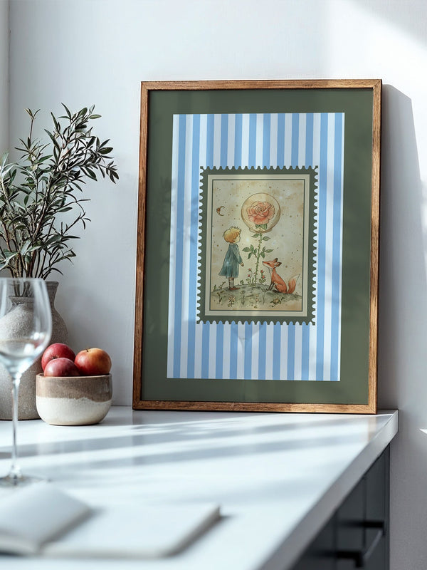 Kleiner Prinz Illustration Vintage