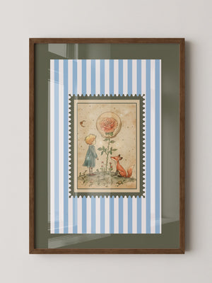Kleiner Prinz Illustration Vintage