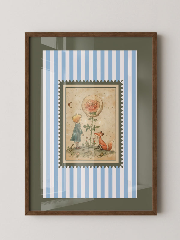 Kleiner Prinz Illustration Vintage
