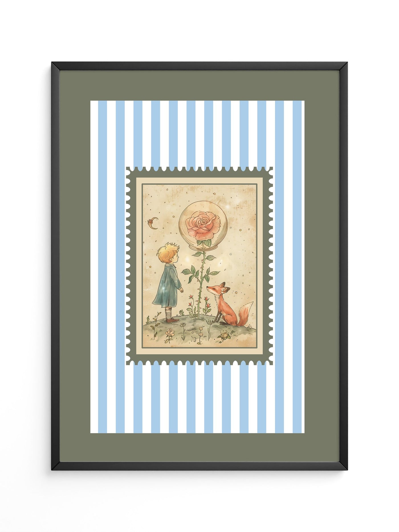 Kleiner Prinz Illustration Vintage