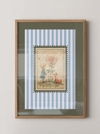 Kleiner Prinz Illustration Vintage