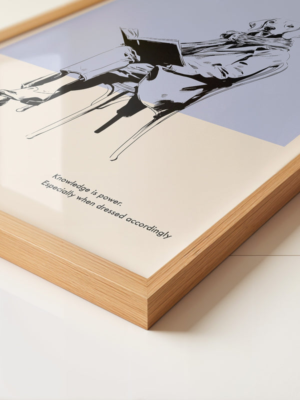 Hund liest Buch lässig Vintage