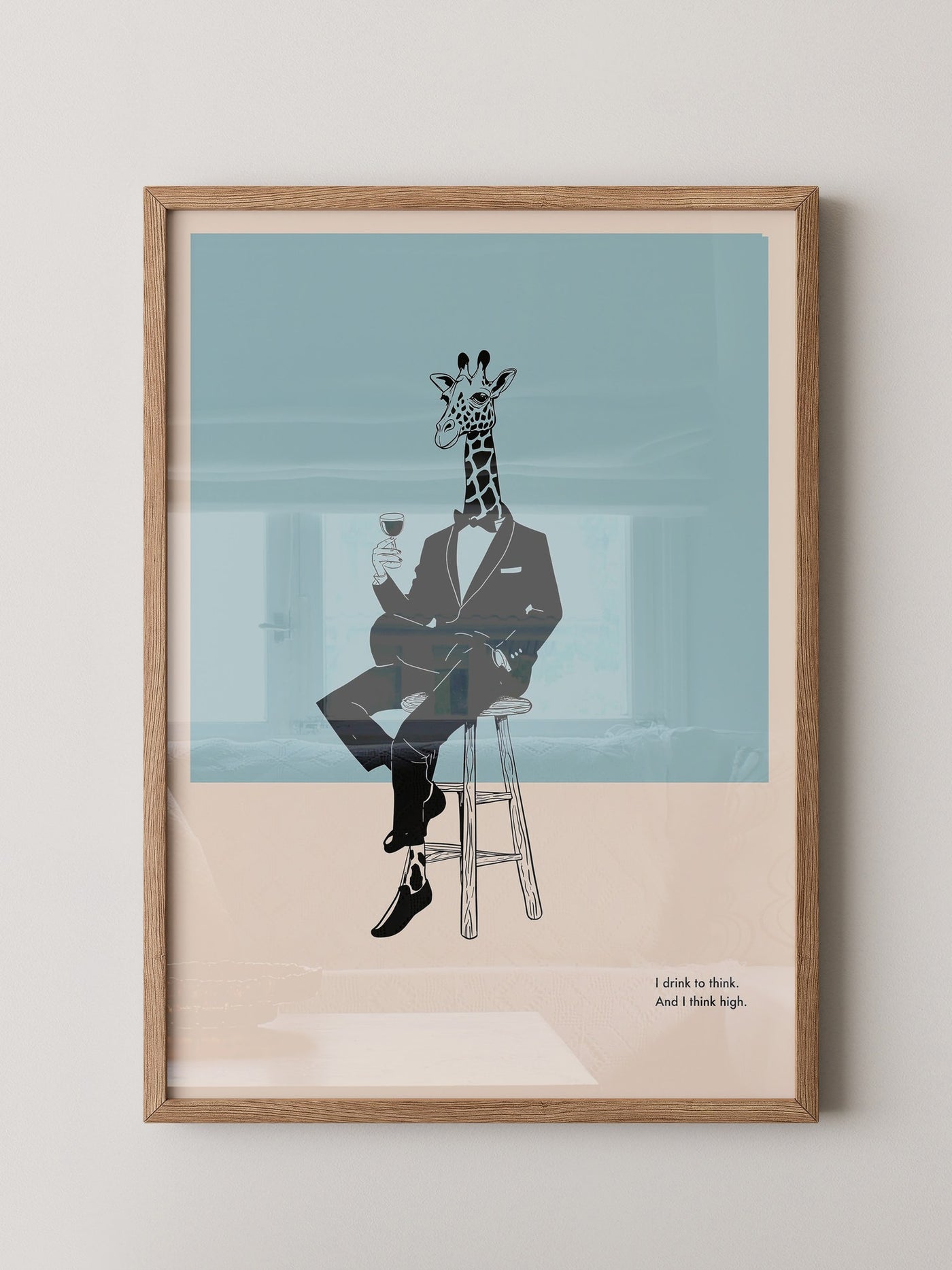 Giraffe Anzug Minimalistisch