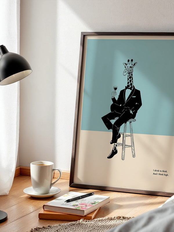 Giraffe Anzug Minimalistisch