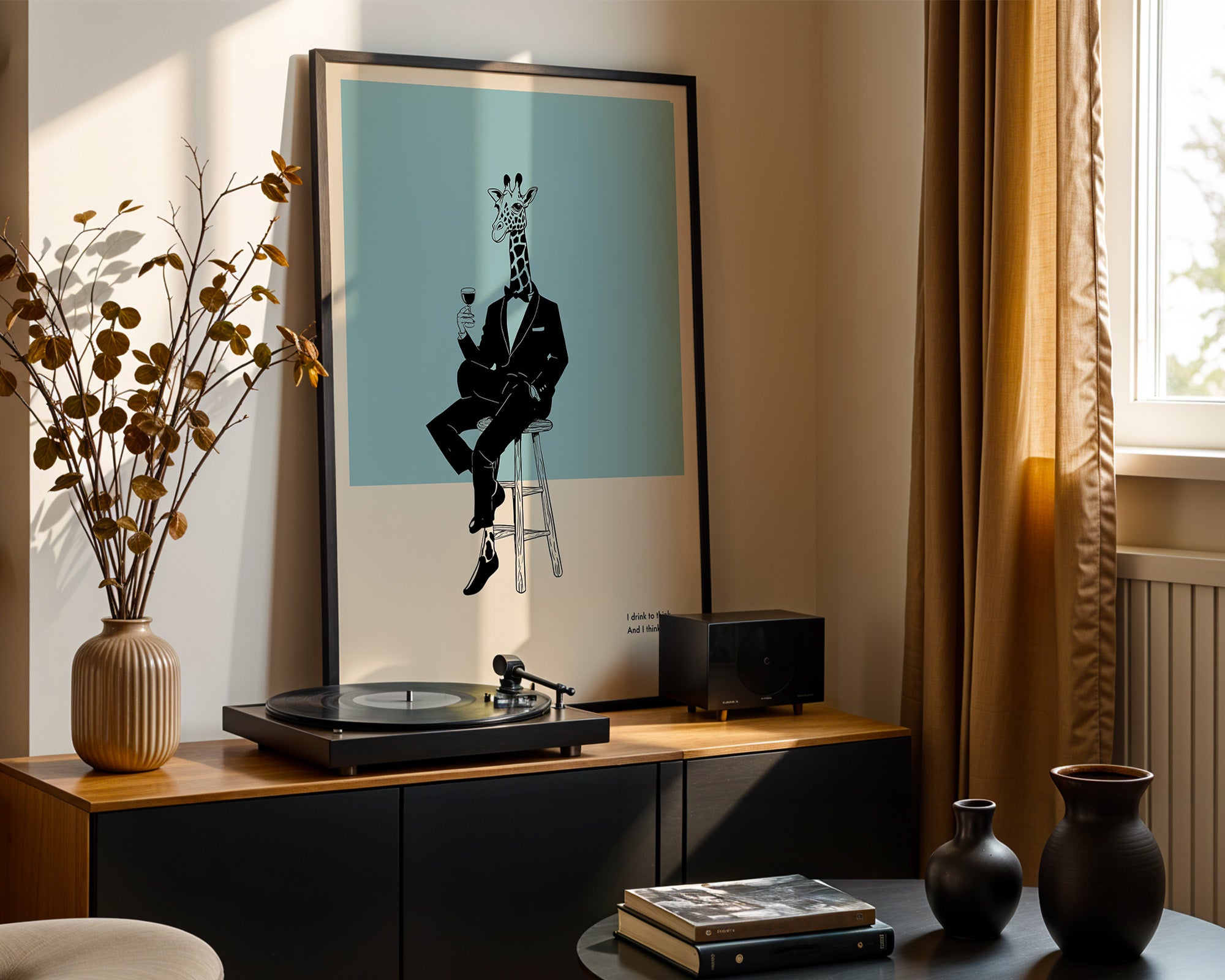 Giraffe Anzug Minimalistisch