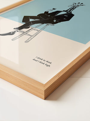 Giraffe Anzug Minimalistisch