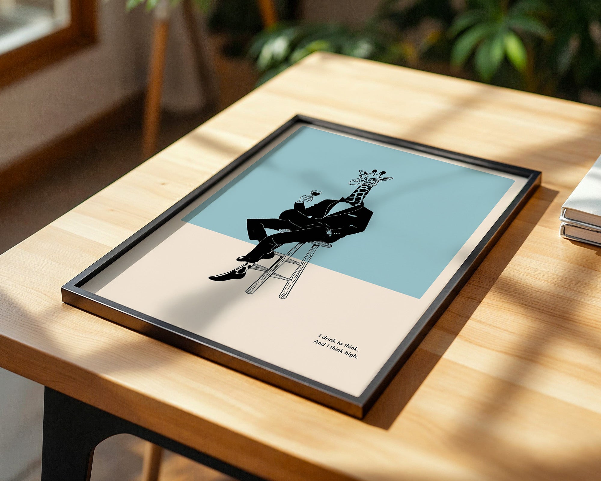 Giraffe Anzug Minimalistisch